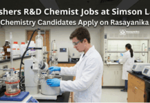 Freshers R&D Chemistry Jobs at Simson Labs - Chemistry Candidates Apply on Rasayanika