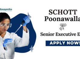 Chemistry Jobs at SCHOTT Poonawalla | Apply for the Senior Executive EHS Role