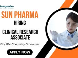 Sun Pharma Careers Clinical Research Associate Job Chemistry Graduates Apply Now