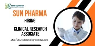 Sun Pharma Careers Clinical Research Associate Job Chemistry Graduates Apply Now