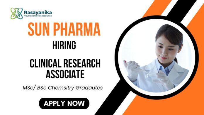 Sun Pharma Careers Clinical Research Associate Job Chemistry Graduates Apply Now