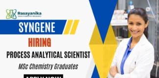 Syngene Careers Process Analytical Scientist Job Apply Now for the Chemistry Job