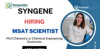 Syngene Careers Scientist Job Opportunities in Bangalore