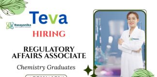Teva Careers Regulatory Affairs Associate Apply Now for Chemistry Job