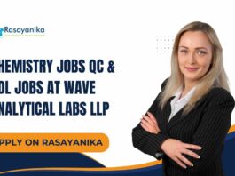 QC Chemistry Jobs ADL Jobs at Wave Analytical Labs LLP