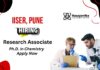 Research Associate Jobs at IISER Pune | Chemistry PhD Candidates Apply