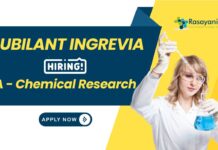 Chemical Research Jobs at Jubilant | Apply Now