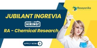 Chemical Research Jobs at Jubilant | Apply Now