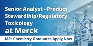 Senior Analyst Job at Merck | MSc Chemistry Graduates Apply Now