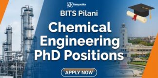 Chemical Engineering Job at BITS Pilani | Apply Now for PhD Positions