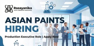 Asian Paints Careers: Production Executive | BSc Chemistry Jobs
