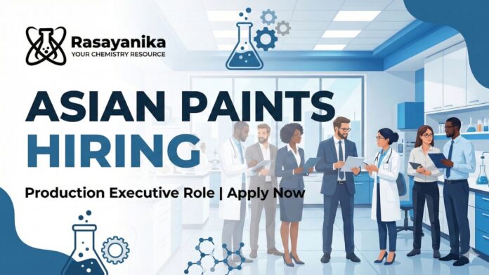 Asian Paints Careers: Production Executive | BSc Chemistry Jobs