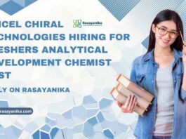 Freshers MSc Analytical Chemistry Jobs at Daicel Chiral Technologies