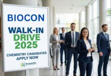 Biocon Walk-In Drive 2025 | Chemistry Candidates Apply Now