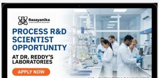 Dr Reddy's Careers | Apply Now for Process R&D Scientist Role