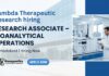Research Associate Jobs at Lambda Therapeutics | MSc Candidates Apply