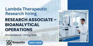 Research Associate Jobs at Lambda Therapeutics | MSc Candidates Apply