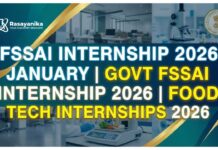 FSSAI Internship 2026 January | Govt FSSAI Internship 2026 | Food Tech Internships 2026