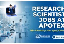 Research Scientist Jobs at Apotex | MSc Chemistry Jobs, Apply Online