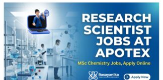 Research Scientist Jobs at Apotex | MSc Chemistry Jobs, Apply Online