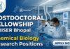 Postdoctoral Fellowship at IISER Bhopal | Chemical Biology Research Positions
