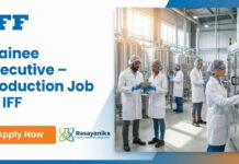Trainee Executive Jobs at IFF | Chemical Engineering Candidates Apply Now