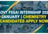 FSSAI Internship 2026 January | Govt FSSAI Internship 2026 | Food Tech Internships 2026