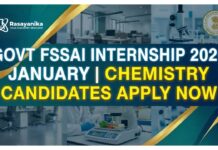 FSSAI Internship 2026 January | Govt FSSAI Internship 2026 | Food Tech Internships 2026