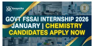FSSAI Internship 2026 January | Govt FSSAI Internship 2026 | Food Tech Internships 2026