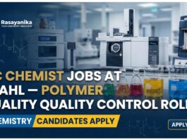 QC Chemist Jobs at STAHL | MSc Chemistry Jobs