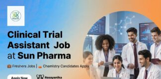 Freshers Clinical Trials Jobs at Sun Pharma | Chemistry Candidates Apply