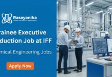 Trainee Executive Jobs at IFF | Chemical Engineering Candidates Apply Now