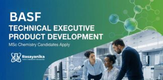 Executive Jobs at BASF | MSc Chemistry Jobs