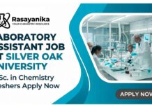 Freshers Jobs at Silver Oak University | MSc Chemistry Jobs