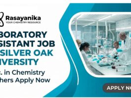 Freshers Jobs at Silver Oak University | MSc Chemistry Jobs