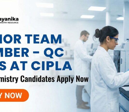 Quality Control Jobs at Cipla | Chemistry Candidates Apply Now