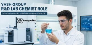 Freshers Chemistry Jobs at YASH Group | MSc Organic Chemistry Jobs