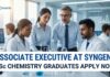 Associate Executive at Syngene | BSc Chemistry Graduates Apply Now