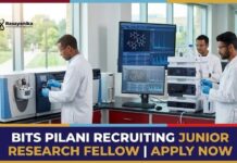 JRF Jobs at BITS Pilani | MSc Chemistry Graduates Apply Now