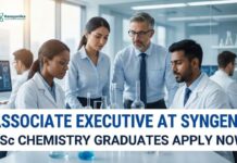 Associate Executive at Syngene | BSc Chemistry Graduates Apply Now
