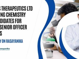 Chemistry QC Officer Jobs at Eris Therapeutics Ltd