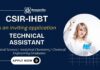 CSIR Recruitment 2025 Technical Assistant Apply Now for Chemistry Jobs