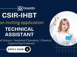 CSIR Recruitment 2025 Technical Assistant Apply Now for Chemistry Jobs