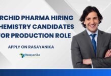 BSc Chemistry Jobs at Orchid Pharma - Apply on Rasayanika
