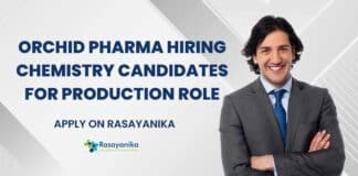 BSc Chemistry Jobs at Orchid Pharma - Apply on Rasayanika