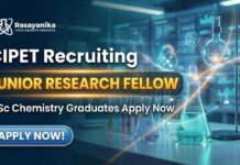 JRF Jobs at CIPET | MSC Chemistry Graduates Apply Now CIPET Recruitment: JRF Jobs | MSc Chemistry Graduates Apply Now