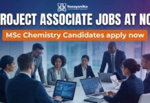MSc Chemistry Jobs at NCL | Apply Now for Project Associate Jobs Project Associate Jobs at NCL | MSc Chemistry Graduates Apply Now
