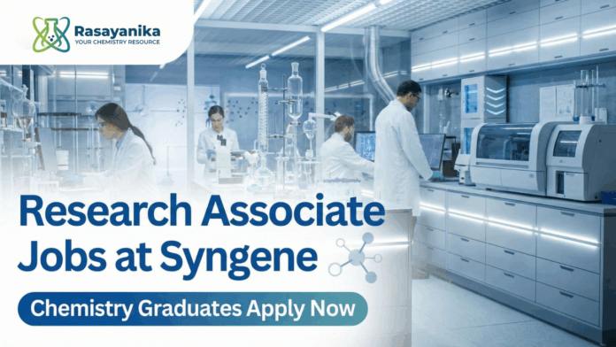 Research Associate Jobs at Syngene | Apply Now For The Role