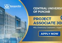 Project Associate Opportunity at Central University of Punjab Project Associate Jobs at Central University of Punjab | Apply Now