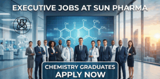 Executive Jobs at Sun Pharma | Chemistry Graduates Apply Now